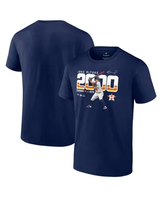 Men's Fanatics Jose Altuve Navy Houston Astros 2,000 Career Hits T-shirt