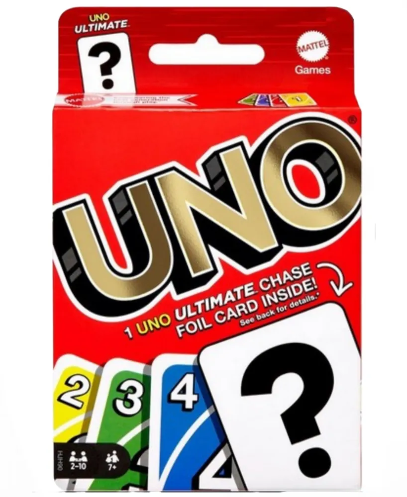 Mattel - Ultimate Foil Uno Cards Family Game Night