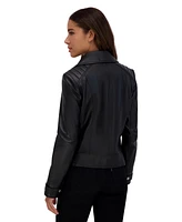 Salla Smooth Asymmetrical Lamb Women's Leather Moto Jacket