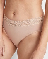 State of Day Women's Cotton Blend Lace-Trim Hipster Underwear, Created for Macy's