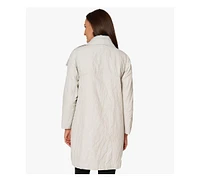 Stella Carakasi Women's Lightly Padded Water Repellent Button-Front Kentfield Coat