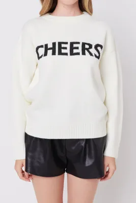 English Factory Women's Cheers Holiday Sweater