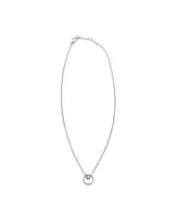 Skagen Women's Kariana Silver Crystal Circle Necklace