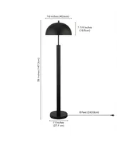 York 58" Tall Floor Lamp with Metal Shade