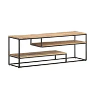 Tv Stand 51.2"x11.8"x17.7" Rough Mango Wood