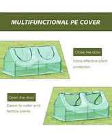 Aoodor Mini Greenhouse Water Resistant Uv Protected 2 Zipper Doors.