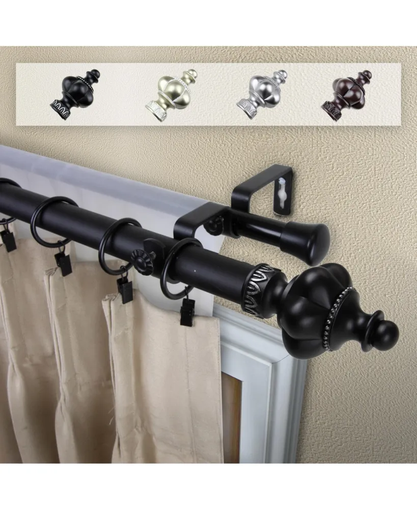 Terra 1" Double Curtain Rod 160-240"