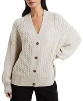 French Connection Women's Babysoft Cable Knit Cardigan