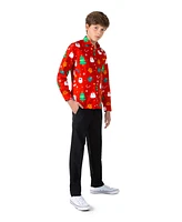 OppoSuits Big Boys X-mas Party Festivity Long Sleeve Shirt