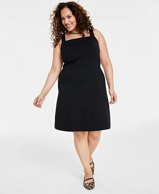 On 34th Trendy Plus Ponte-Knit Tank Dress, Created for Macy's