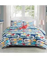 MarCielo Kids Girls Boys Comforter Set Ocean Life