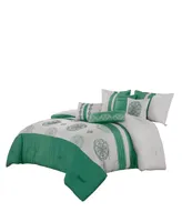 MarCielo 7 Pcs Bedding Comforter Set Bluma