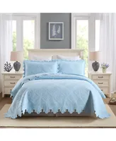 MarCielo 100% Cotton Oversized Bedspread Quilt Set Tk