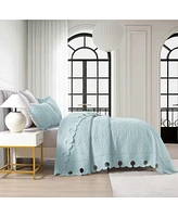MarCielo 100% Cotton Oversized Bedspread Quilt Set Tw