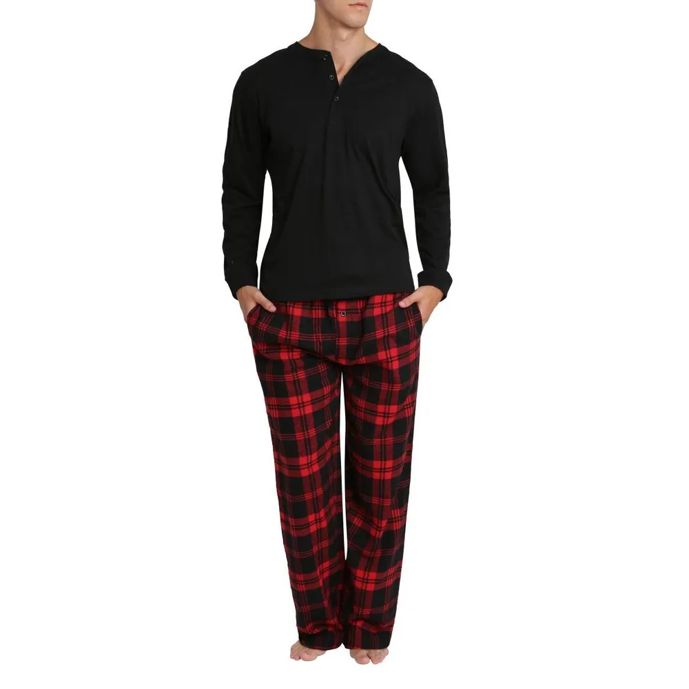 Unisex Kids Plaid Flannel Pajamas