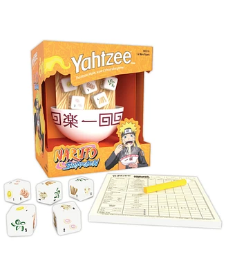 Yahtzee Naruto Shippuden Dice Game with Custom Ramen Bowl, 9 Pieces