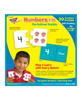 Trend Enterprises Fun-to-Know Puzzles Numbers 1-20 Set, 40 Piece