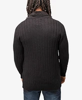 X-Ray Men's Shawl Neck Knit Sweater