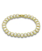 Macy's Cubic Zirconia 6mm X 4mm Baguette Stones Bracelet