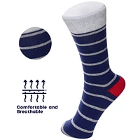 Alpine Swiss 6 Pack Mens Cotton Dress Socks Mid Calf Argyle Pattern Solids Set