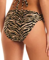 Jessica Simpson Women's Animal Print Hipster Bikini Bottom