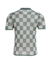 Bellemere Men's Checkered Tencel Polo Shirt