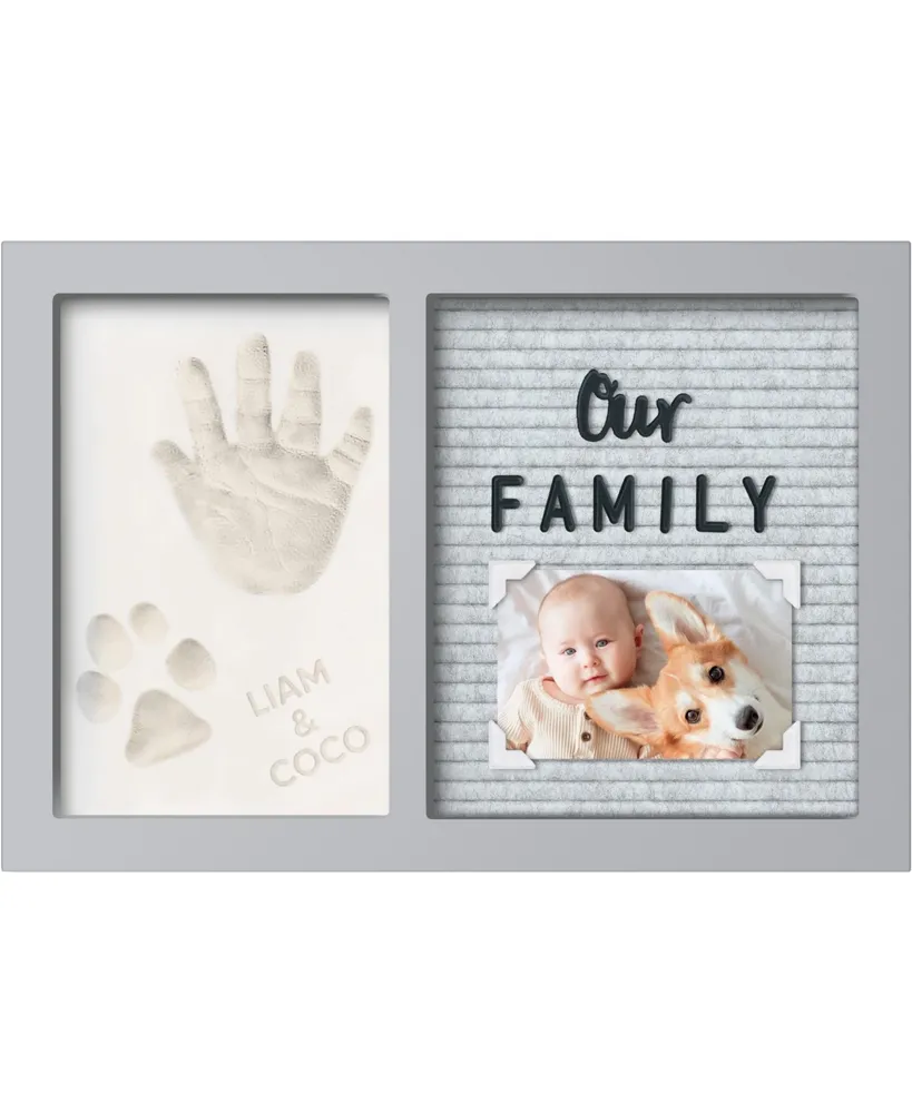 KeaBabies Heartfelt Hand and Footprint Keepsake Kit with Felt Letterboard, Personalized Baby Gifts for Boy Girl, Dog Paw Print Kit