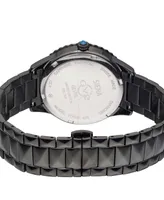 GV2 by Gevril Women's Swiss Quartz Siena Black Stainless Steel Watch 38mm