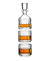 Godinger Parallels Stacking Decanter, Set of 3