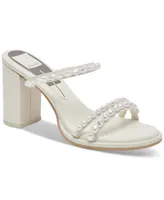 Dolce Vita Women's Barrit Embellished Strappy Block-Heel Dress Sandals