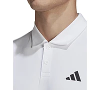 adidas Men's 3-Stripes Short Sleeve Performance Club Tennis Polo Shirt