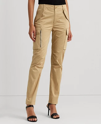 Lauren Ralph Women's Cotton Sateen Cargo Pant