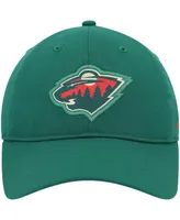 Men's adidas Green Minnesota Wild Primary Logo Slouch Adjustable Hat