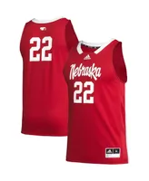 Men's adidas #22 Scarlet Nebraska Huskers Swingman Jersey