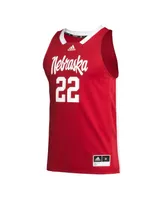 Men's adidas #22 Scarlet Nebraska Huskers Swingman Jersey