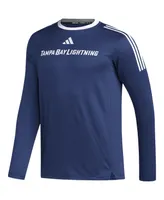 Men's adidas Blue Tampa Bay Lightning Aeroready Long Sleeve T-shirt