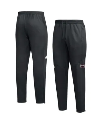 Men's adidas Black Mississippi State Bulldogs 2023 Travel Aeroready Tapered Pants