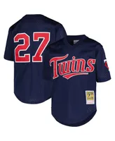 Big Boys Mitchell & Ness David Ortiz Navy Minnesota Twins Cooperstown Collection Mesh Batting Practice Jersey