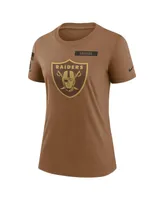 Women's Nike Brown Las Vegas Raiders 2023 Salute to Service Legend Performance T-shirt