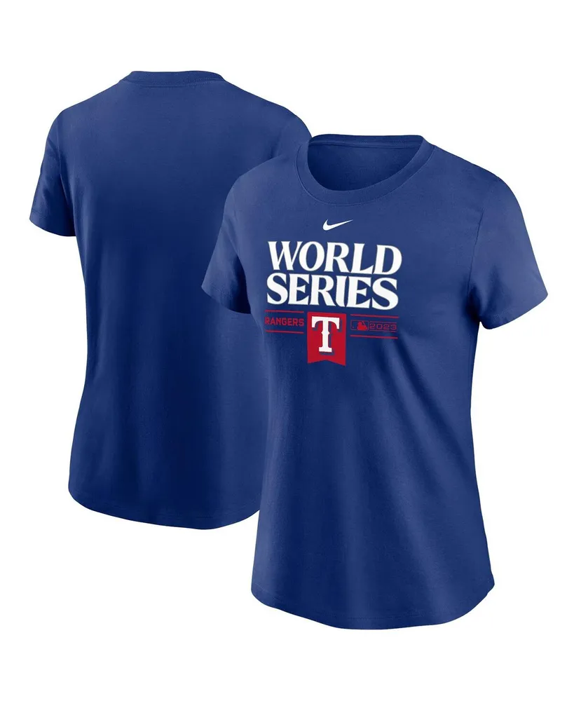 Women's Nike Royal Texas Rangers 2023 World Series Authentic Collection T-shirt