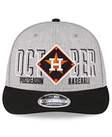 Men's New Era Gray Houston Astros 2023 Division Series Winner Locker Room Low Profile 9FIFTY Snapback Hat