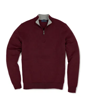 Scott Barber Men's Organic Cotton/Cashmere Pullover Sweater