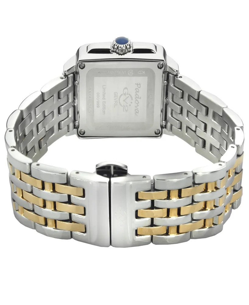 GV2 by Gevril Women's Padova Two-Tone Stainless Steel Watch 30mm - Two