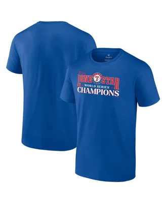 Men's Fanatics Royal Texas Rangers 2023 World Series Champions Hitting Streak T-shirt