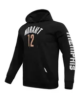 Men's Pro Standard Ja Morant Black Memphis Grizzlies 2023/24 City Edition Name and Number Pullover Hoodie