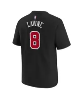 Big Boys Nike Zach LaVine Black Chicago Bulls 2023/24 City Edition Name and Number T-shirt