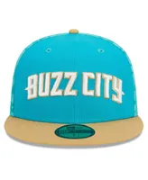 Men's New Era Turquoise, Gold Charlotte Hornets 2023/24 City Edition 59FIFTY Fitted Hat