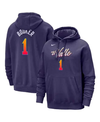 Men's Nike Devin Booker Purple Phoenix Suns 2023/24 City Edition Name and Number Pullover Hoodie