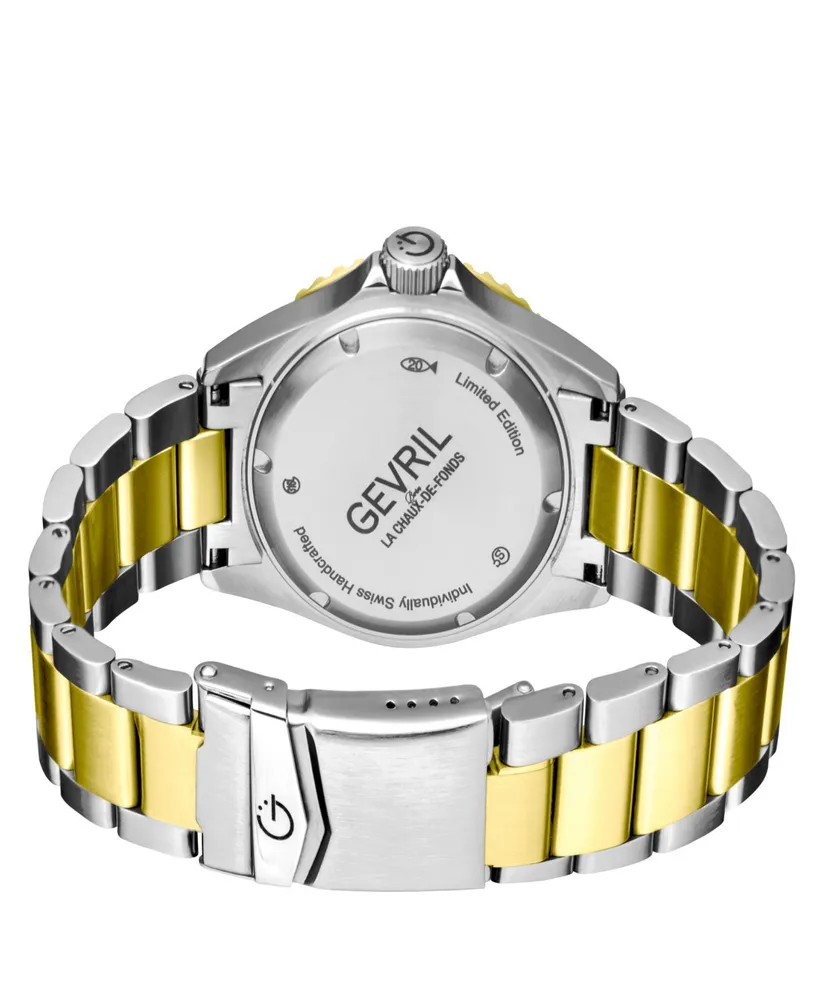Gevril Men's Wall Street Two-Tone Stainless Steel Watch 43mm - Two