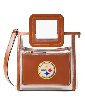 Women's Staud Pittsburgh Steelers Clear Mini Shirley Bag